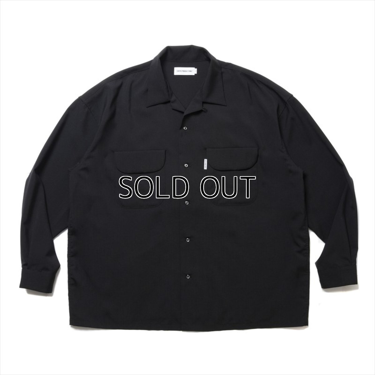 画像1: COOTIE PRODUCTIONS T/W Open Collar L/S Shirt (オープンカラーシャツ) (1)