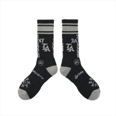 画像1: ©SAINT Mxxxxxx BORN X RAISED BR_SOCKS ST SINNER Black (ソックス) (1)