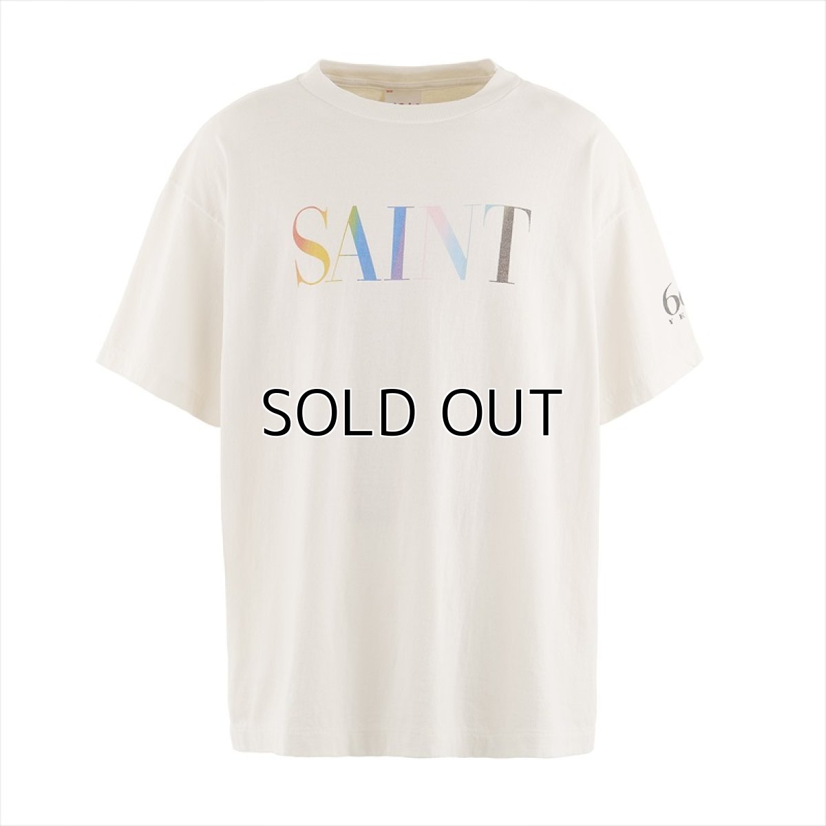 画像1: ©SAINT Mxxxxxx SS TEE RAINBOW SAINT White (Tシャツ) (1)