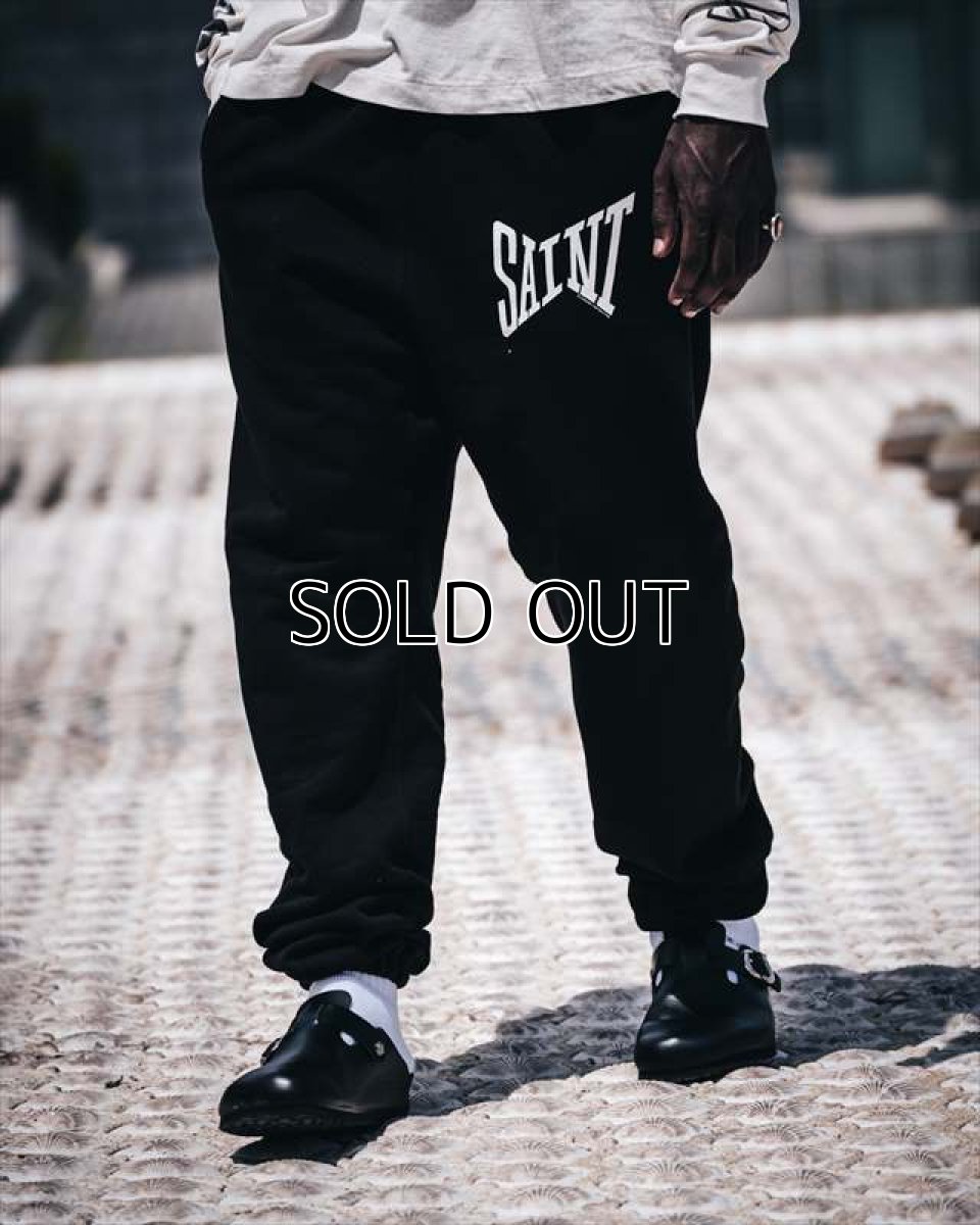 画像2: ©SAINT Mxxxxxx SWT PNT RIBON SAINT Black (スウェットパンツ) (2)