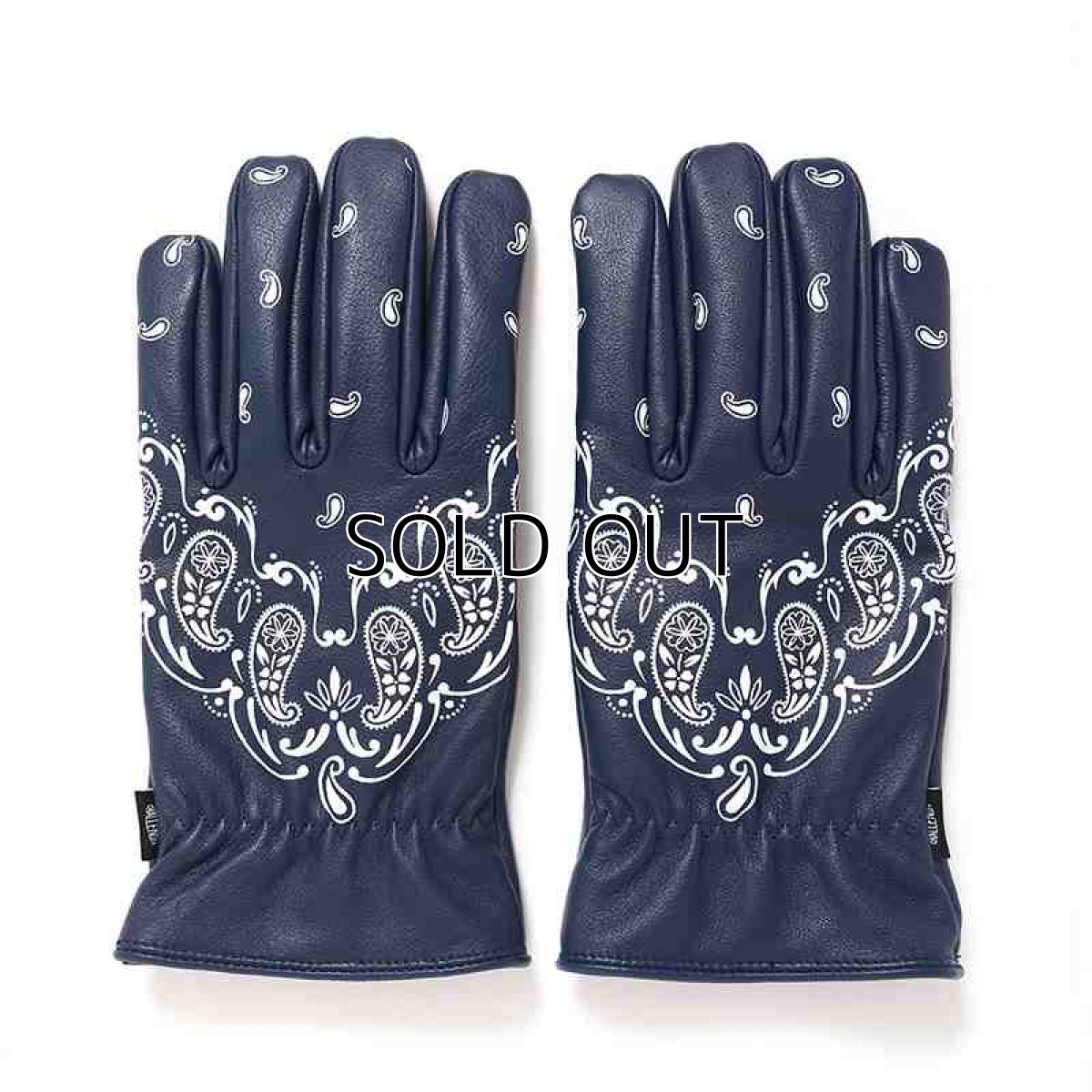 画像1: CHALLENGER Bandana Leather Glove (1)