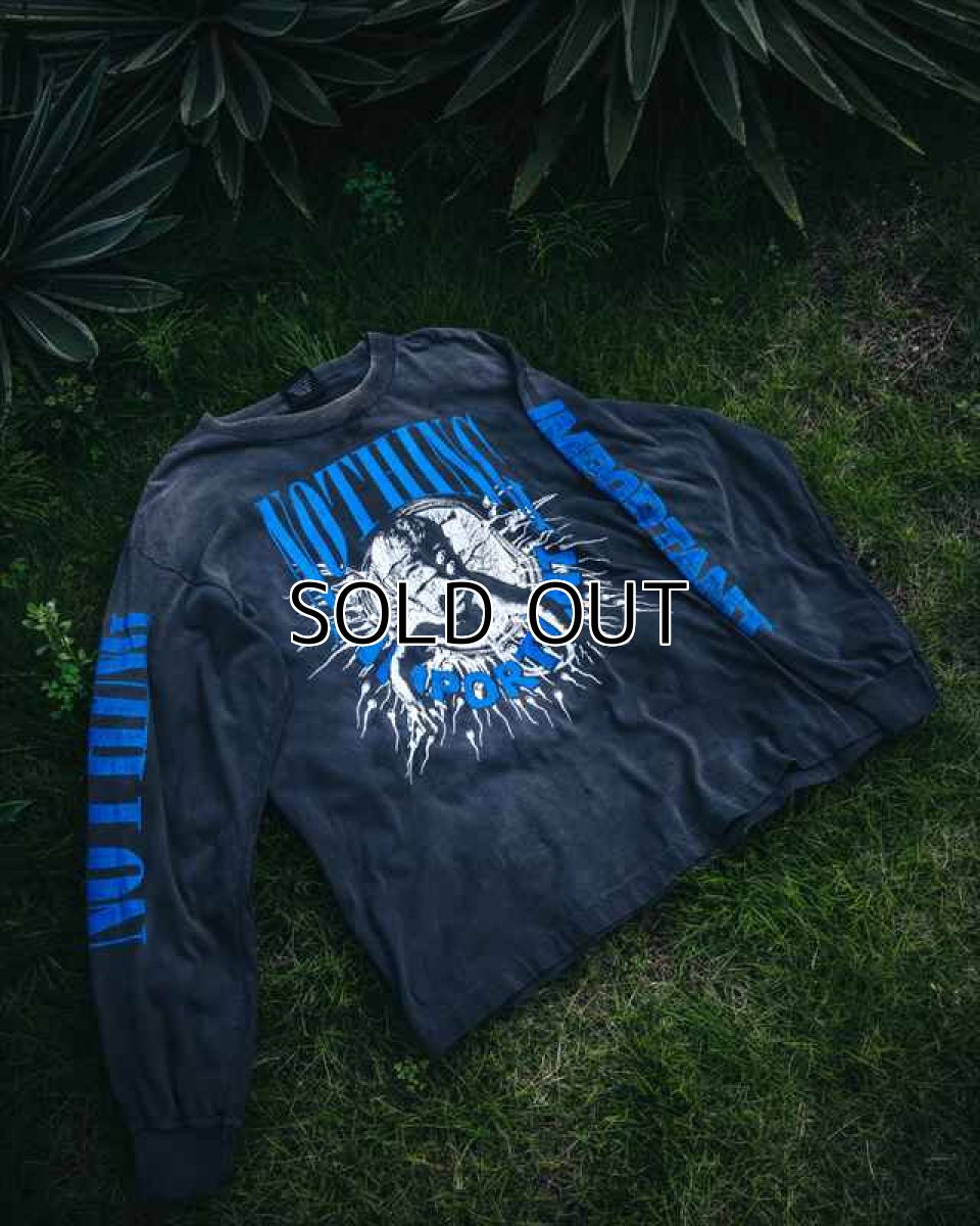 画像3: ©SAINT Mxxxxxx Kosuke Kawamura KK_LS TEE NOTHING IMP Black (ロングスリーブTシャツ) (3)