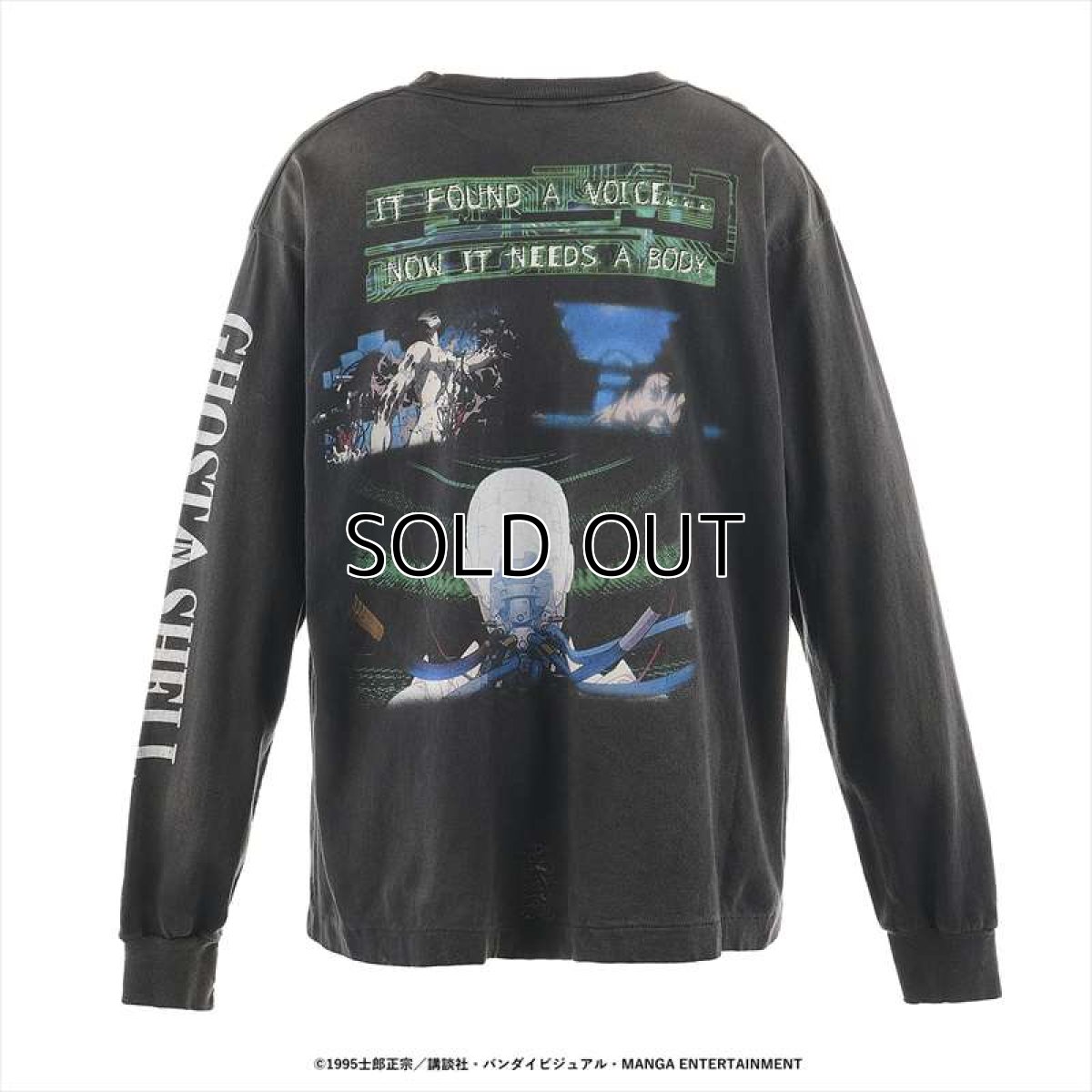 画像2: ©SAINT Mxxxxxx 攻殻機動隊(GHOST IN THE SHELL) GS_LS TEE ILYA GITS Black (ロングスリーブTシャツ) (2)