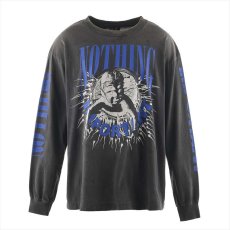 画像1: ©SAINT Mxxxxxx Kosuke Kawamura KK_LS TEE NOTHING IMP Black (ロングスリーブTシャツ) (1)