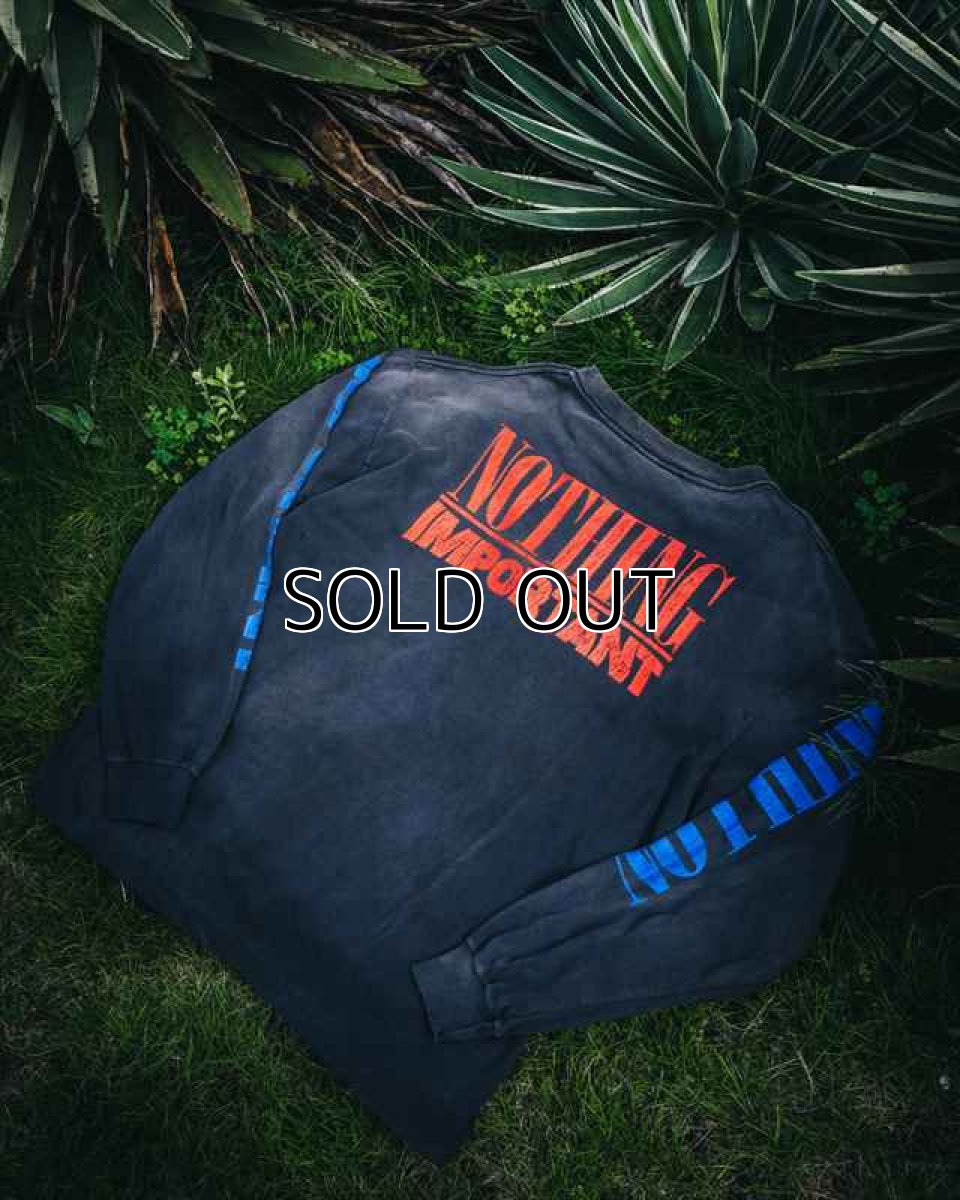 画像4: ©SAINT Mxxxxxx Kosuke Kawamura KK_LS TEE NOTHING IMP Black (ロングスリーブTシャツ) (4)