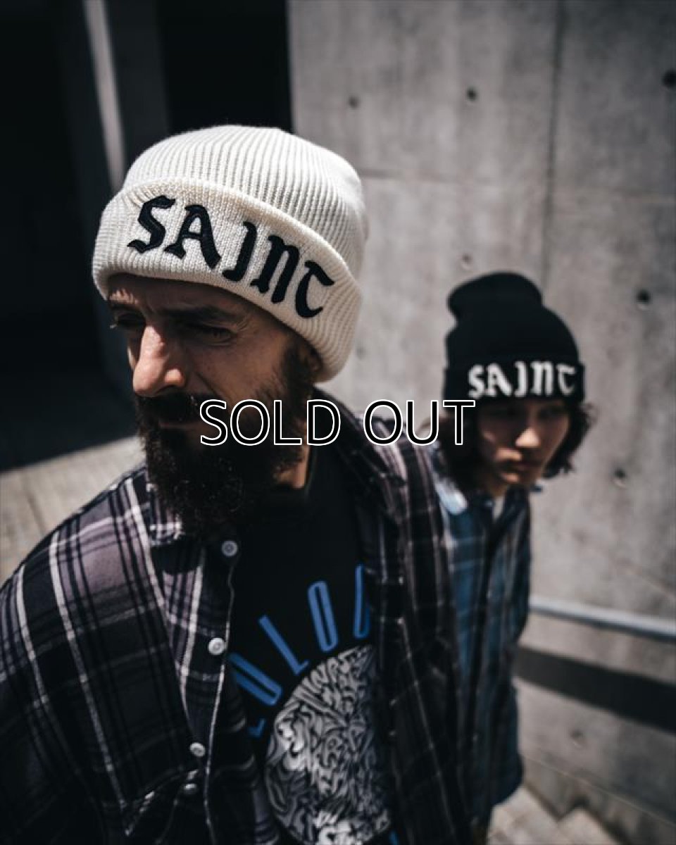 画像2: ©SAINT Mxxxxxx Knit Cap Saint Black (ニットキャップ) (2)