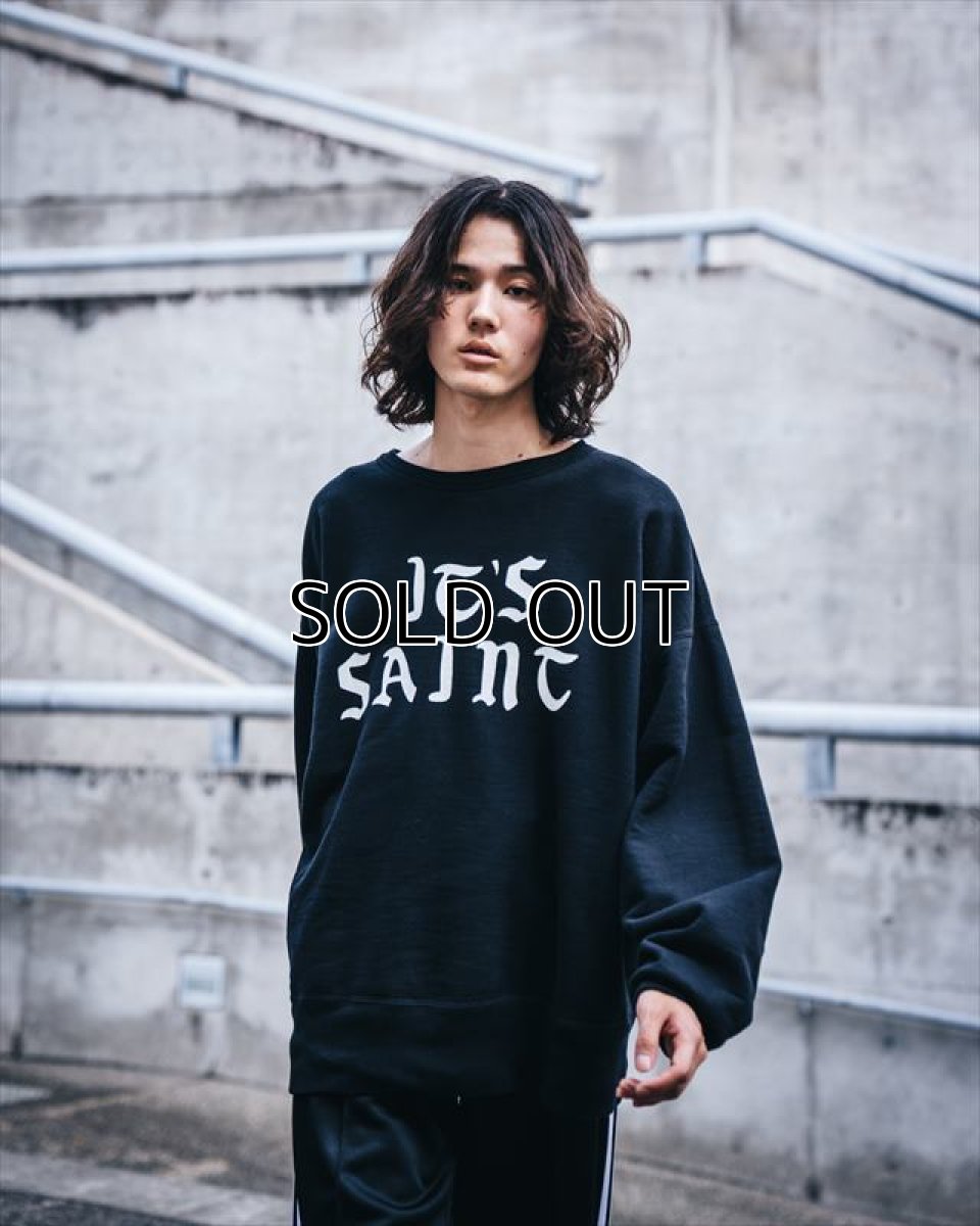 画像3: ©SAINT Mxxxxxx CREW SWT IT'S SAINT Black (スウェット) (3)