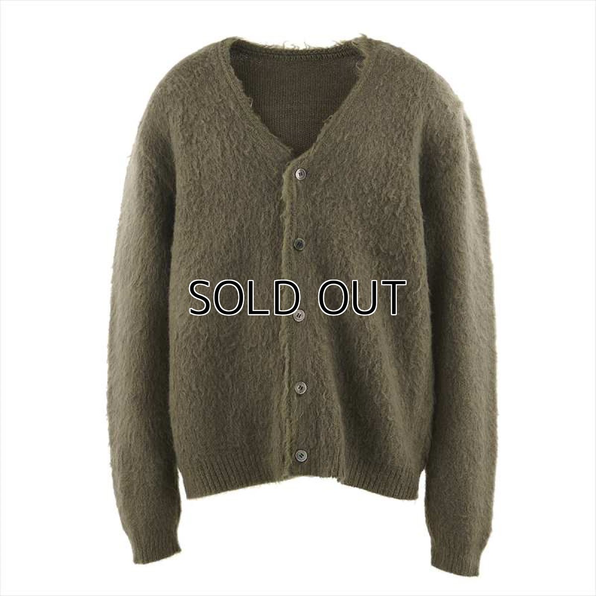 画像1: ©SAINT Mxxxxxx MOHAIR CARDIGAN Khaki (カーディガン) (1)
