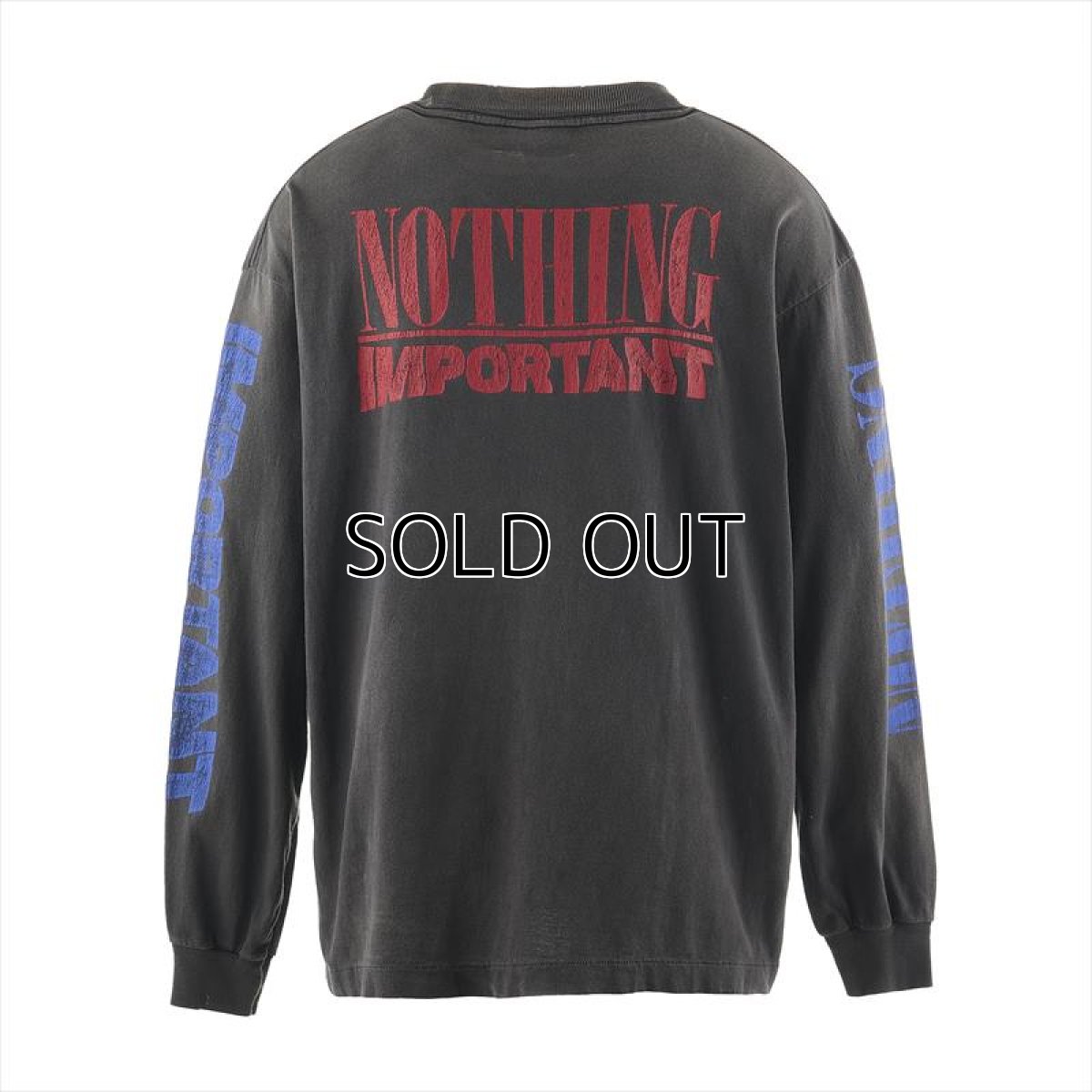 画像2: ©SAINT Mxxxxxx Kosuke Kawamura KK_LS TEE NOTHING IMP Black (ロングスリーブTシャツ) (2)