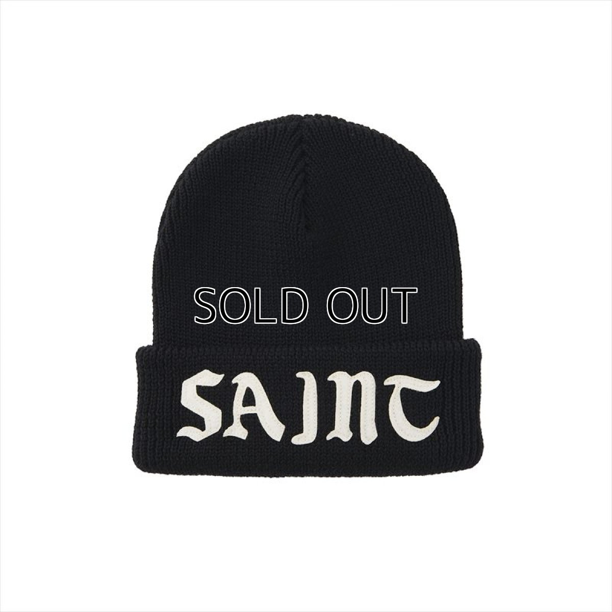 画像1: ©SAINT Mxxxxxx Knit Cap Saint Black (ニットキャップ) (1)