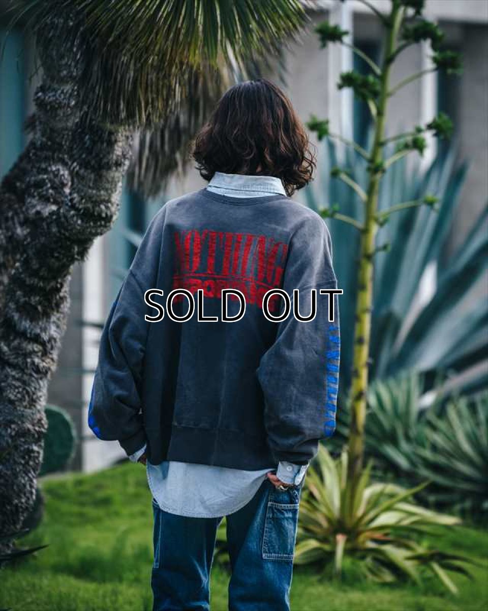 画像4: ©SAINT Mxxxxxx Kosuke Kawamura KK_CRW SWT NOTHING IMP Black (スウェット) (4)