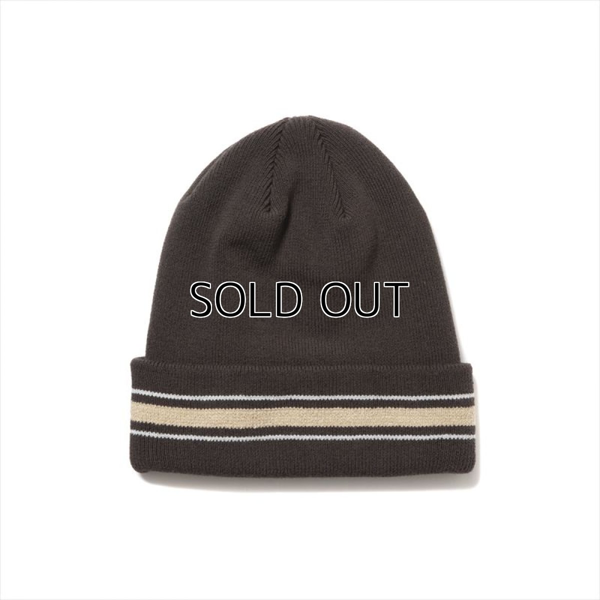 画像1: COOTIE PRODUCTIONS Dry Tech Border Big Cuffed Beanie (ビーニー) (1)