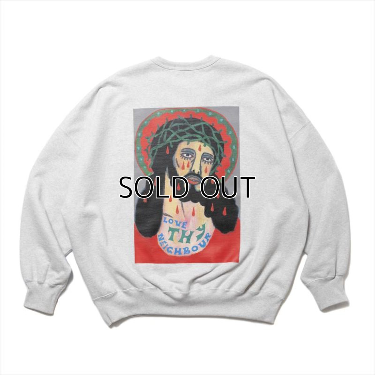 画像1: COOTIE PRODUCTIONS Print Sweat Crew (LOVE THY NEIGHBOUR) スウェット (1)