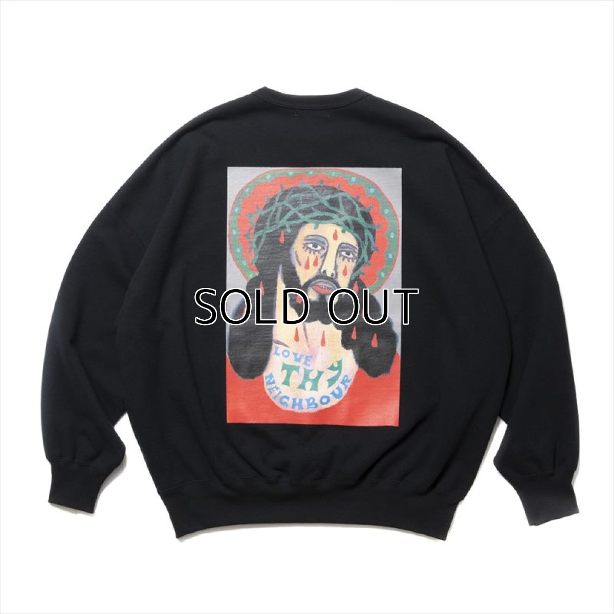 画像1: COOTIE PRODUCTIONS Print Sweat Crew (LOVE THY NEIGHBOUR) スウェット (1)