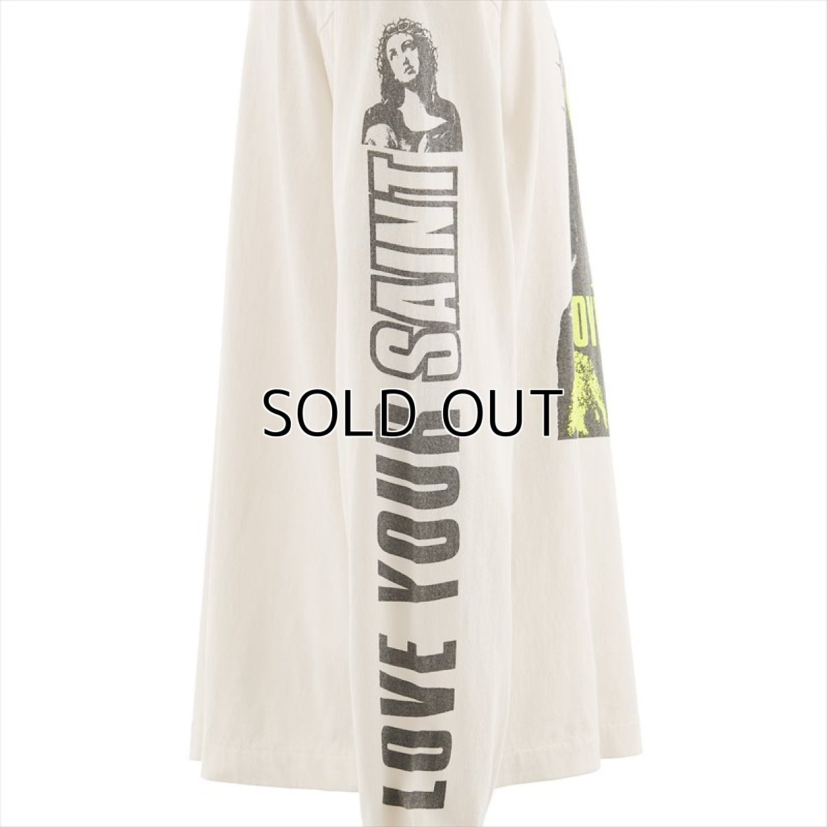 画像2: ©SAINT Mxxxxxx LS TEE LOVE UR SAINT White (ロングスリーブTシャツ) (2)