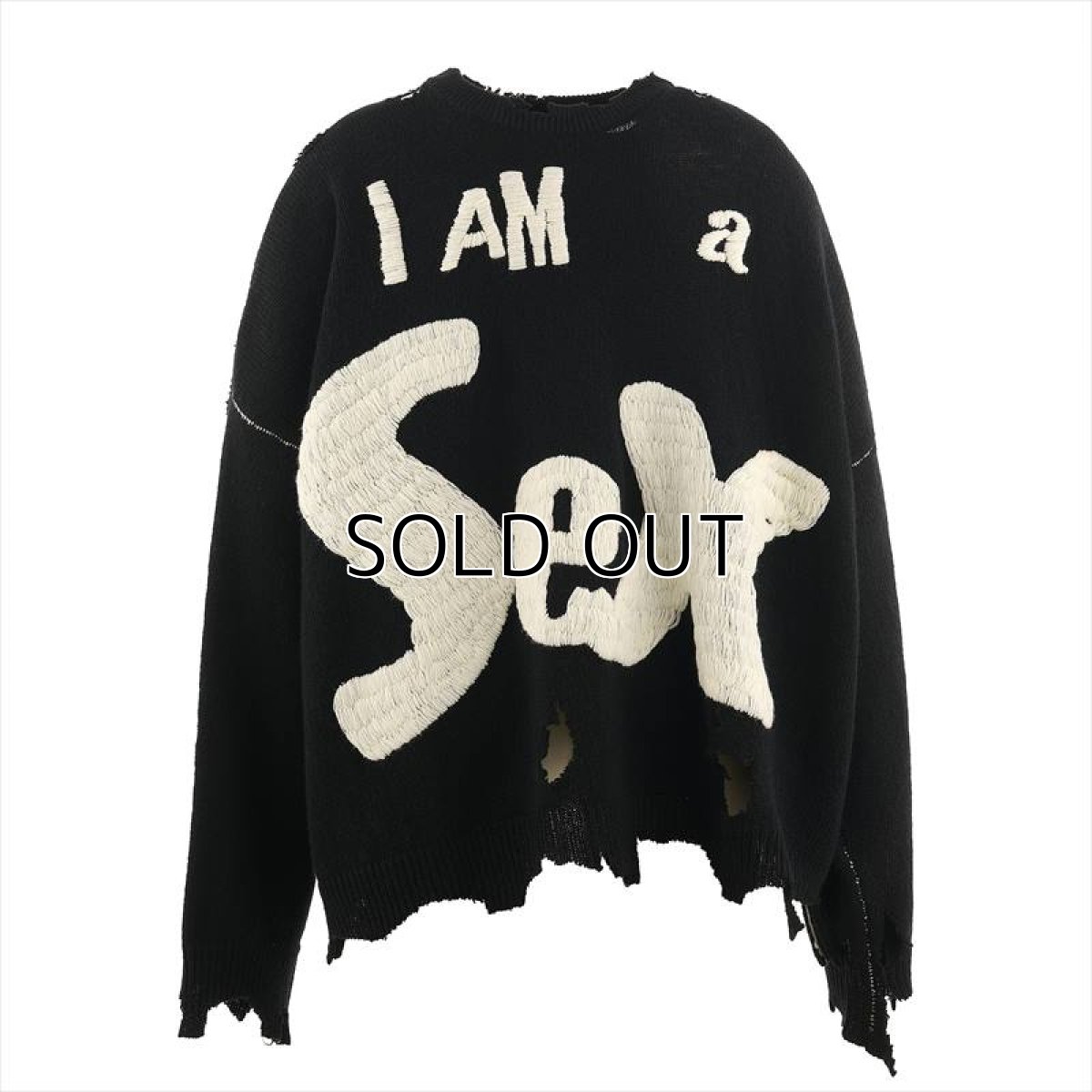 画像1: ©SAINT Mxxxxxx SEX PISTOLS SP_CRW KNT I AM A Black (ニットセーター) (1)