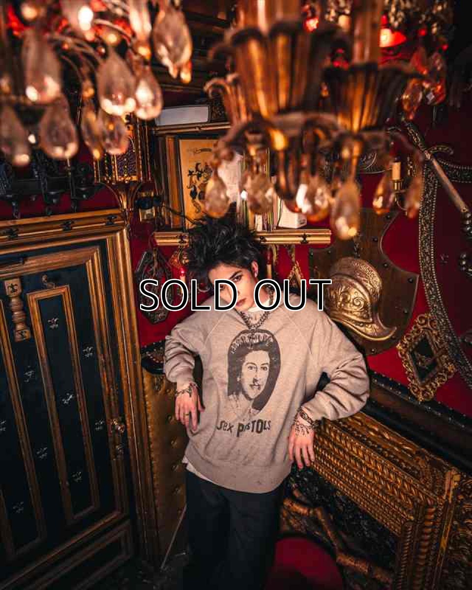 画像3: ©SAINT Mxxxxxx SEX PISTOLS SP_CRW SWT QUEEN Gray (スウェット) (3)