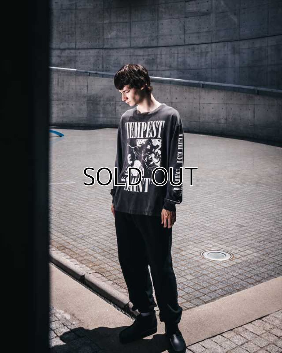 画像4: ©SAINT Mxxxxxx LS TEE TEMPEST Black (ロングスリーブTシャツ) (4)