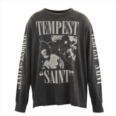 画像1: ©SAINT Mxxxxxx LS TEE TEMPEST Black (ロングスリーブTシャツ) (1)