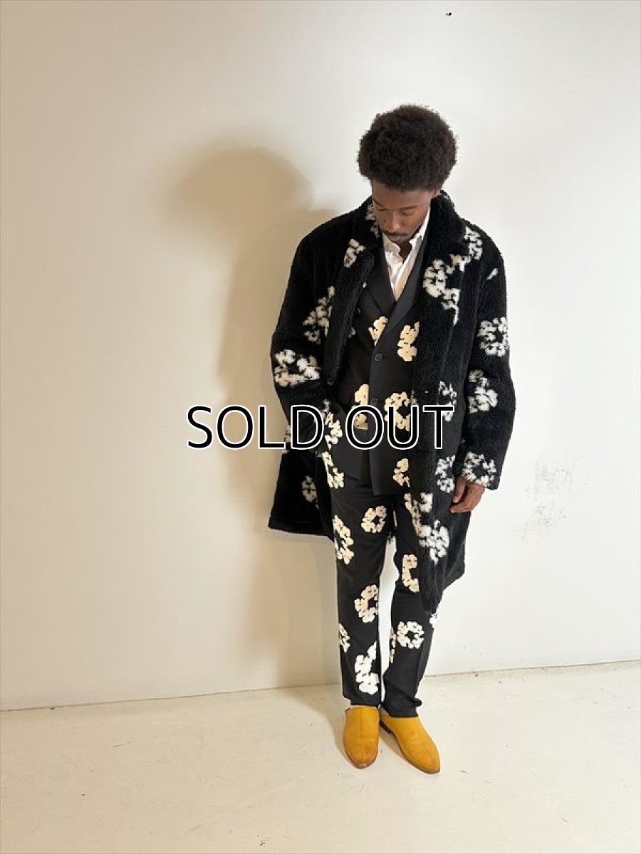 画像3: ©SAINT Mxxxxxx DENIM TEARS DT_FUR COAT CT WREATH Black (ファーコート) (3)