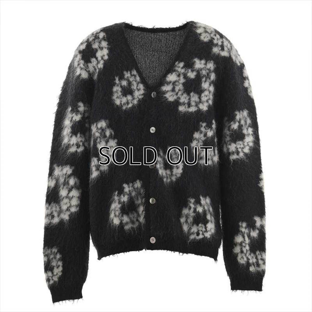 画像1: ©SAINT Mxxxxxx DENIM TEARS DT_MH CARDIGAN CT WREATH Black (カーディガン) (1)