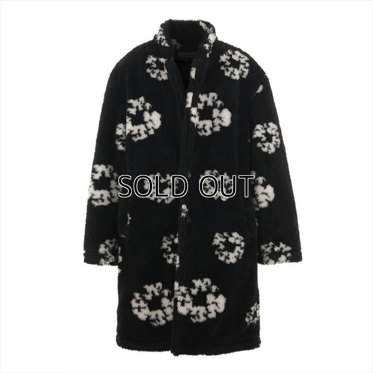 画像1: ©SAINT Mxxxxxx DENIM TEARS DT_FUR COAT CT WREATH Black (ファーコート) (1)