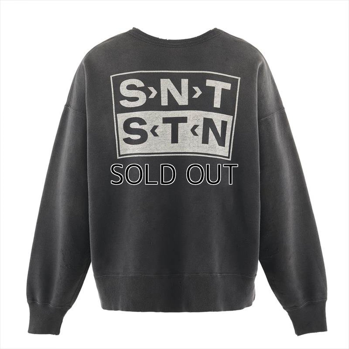 画像2: ©SAINT Mxxxxxx CREW SWT SAINT Black (スウェット) (2)