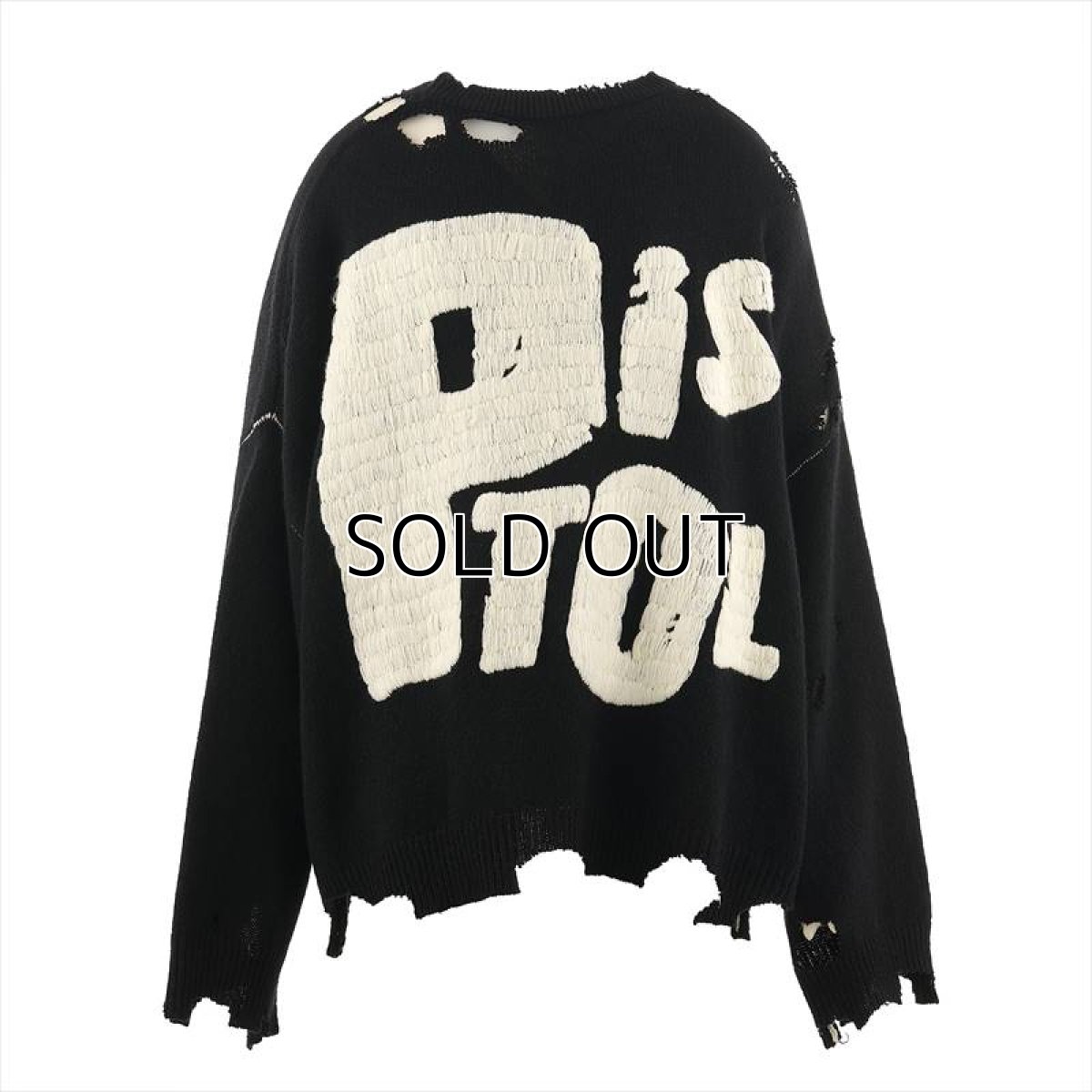 画像2: ©SAINT Mxxxxxx SEX PISTOLS SP_CRW KNT I AM A Black (ニットセーター) (2)