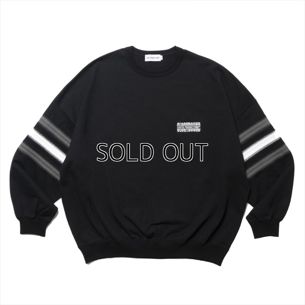画像1: COOTIE PRODUCTIONS Heavy Oz Jersey Jacquard Sleeve Crew (ジャガードスリーブジャージ) (1)