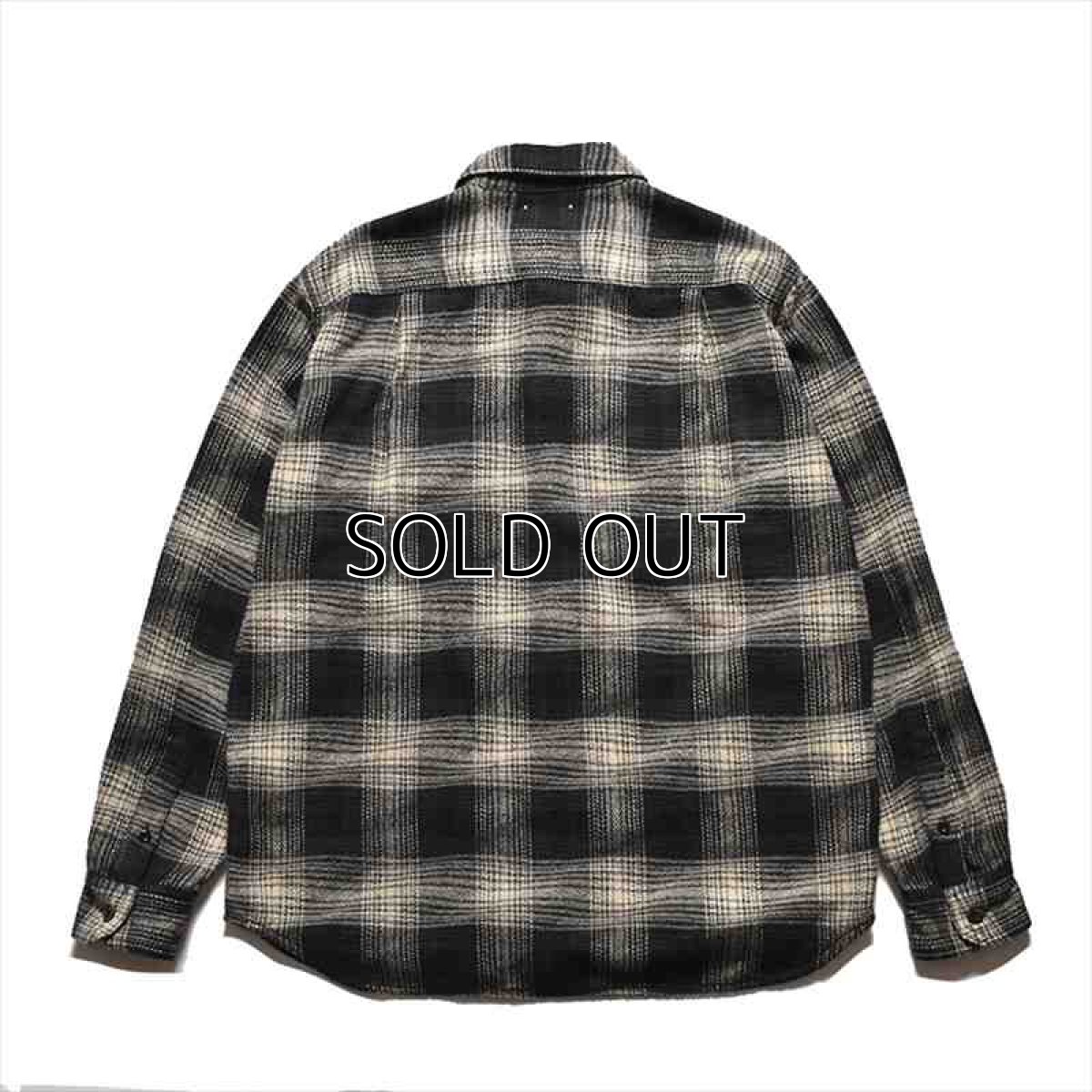 画像4: MINEDENIM Distortion Ombre Check Flannel Over Shirt (4)