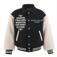 画像1: ©SAINT Mxxxxxx cactus plant flee market CP_VARSITY LMA Black (スタジャン) (1)