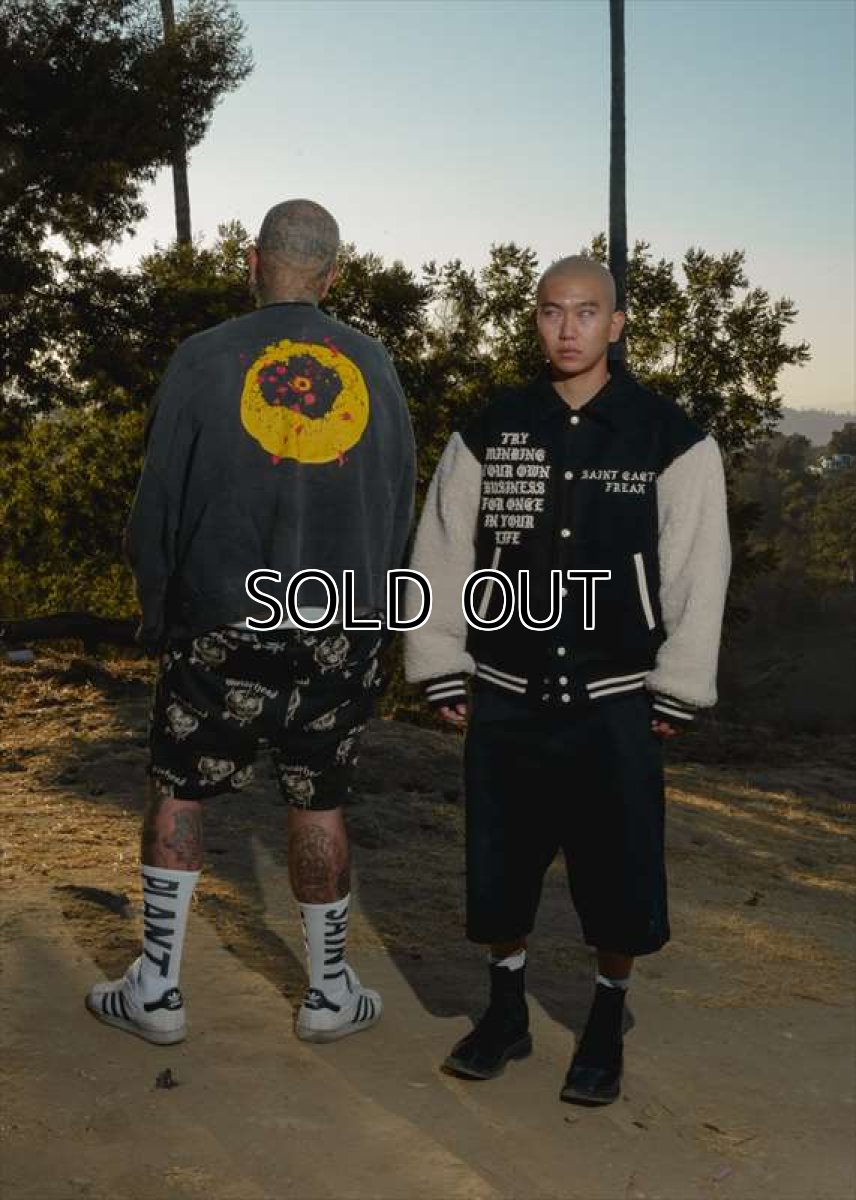 画像4: ©SAINT Mxxxxxx cactus plant flee market CP_VARSITY LMA Black (スタジャン) (4)