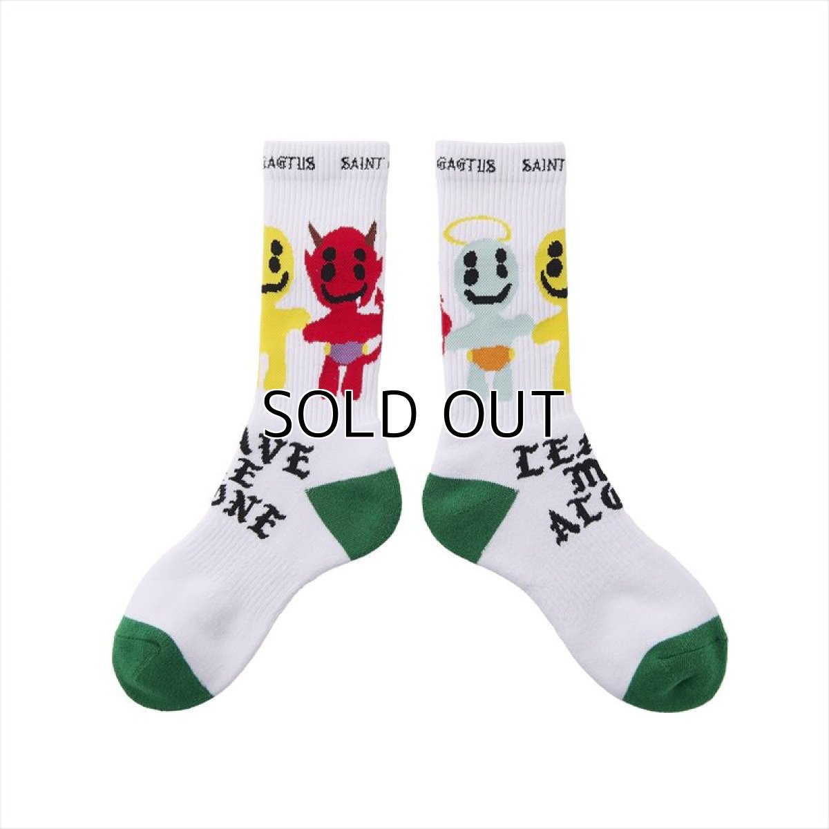 画像1: ©SAINT Mxxxxxx cactus plant flee market CP_SOCKS LMA White (ソックス) (1)