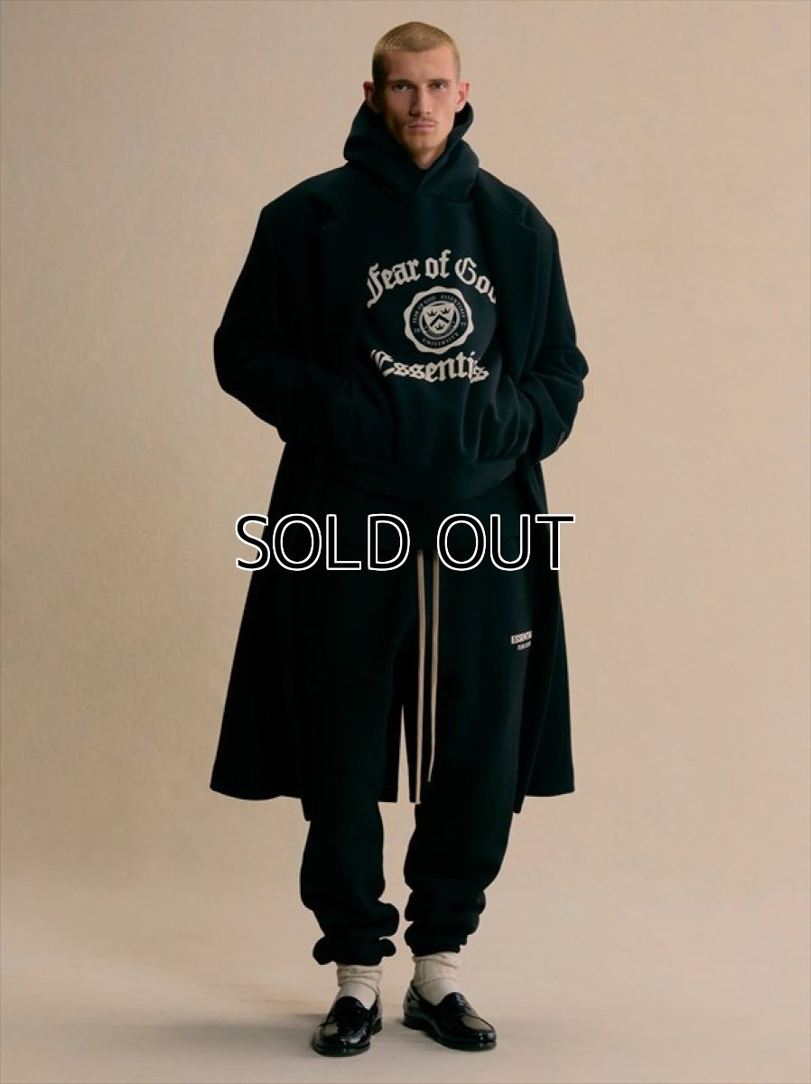 画像3: ESSENTIALS Heavy Fleece Vintage Shrunken Hoodie (Old English Shield) (3)