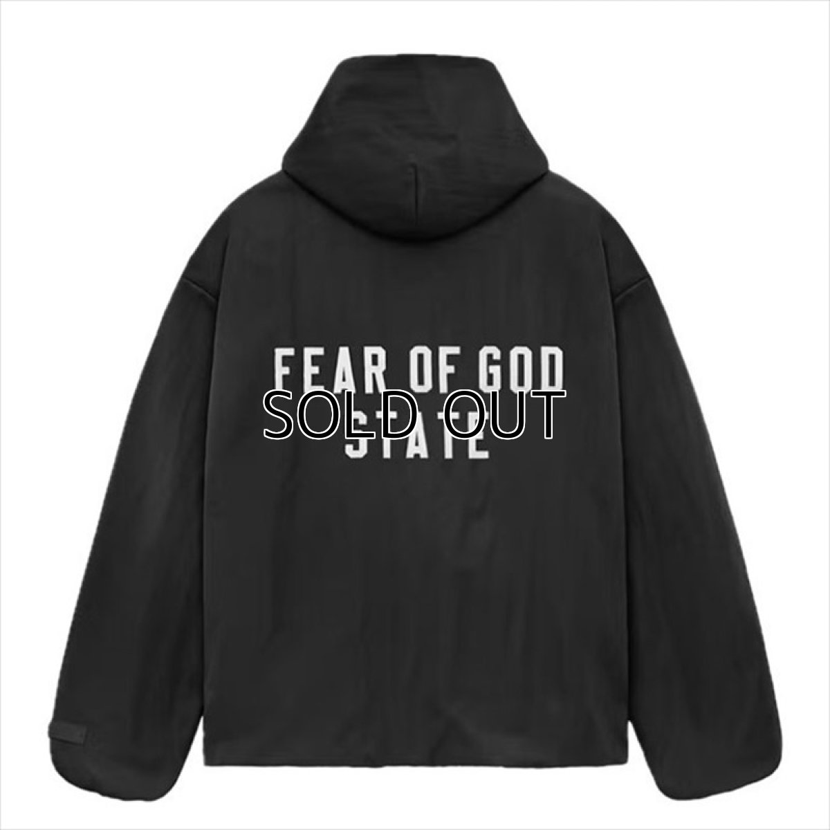 画像2: ESSENTIALS Textured Nylon Hooded Coaches Jacket (コーチジャケット) (2)