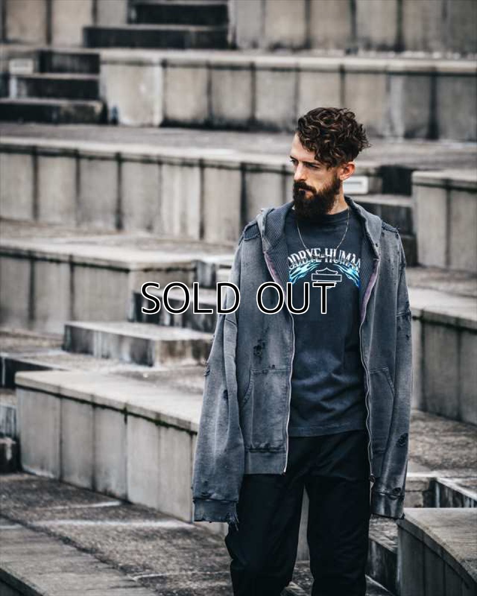 画像3: ©SAINT Mxxxxxx HOODIE DBL-FC ZIP Charkoal (ジップパーカー) (3)