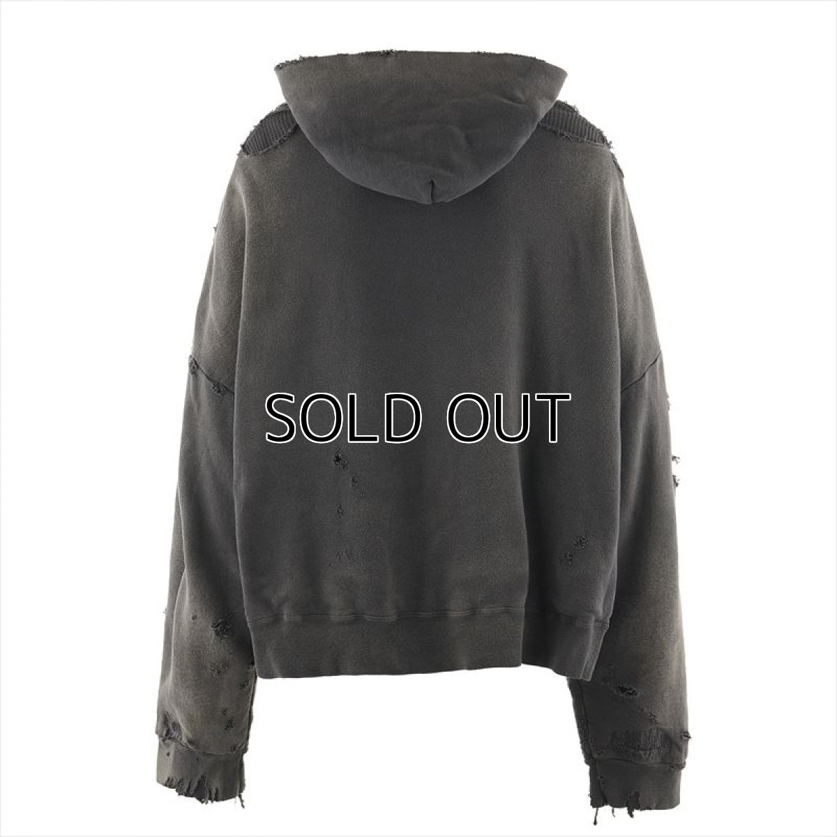 画像2: ©SAINT Mxxxxxx HOODIE DBL-FC ZIP Charkoal (ジップパーカー) (2)