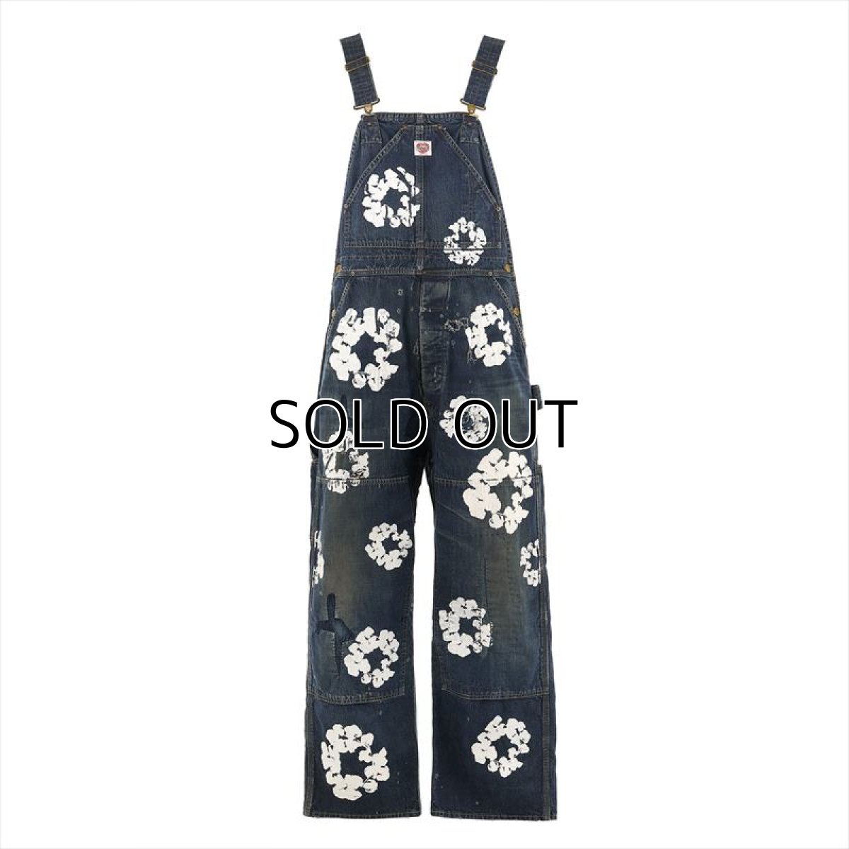画像1: ©SAINT Mxxxxxx DENIM TEARS DT_OVER ALL WREATH Blue (オーバーオール) (1)