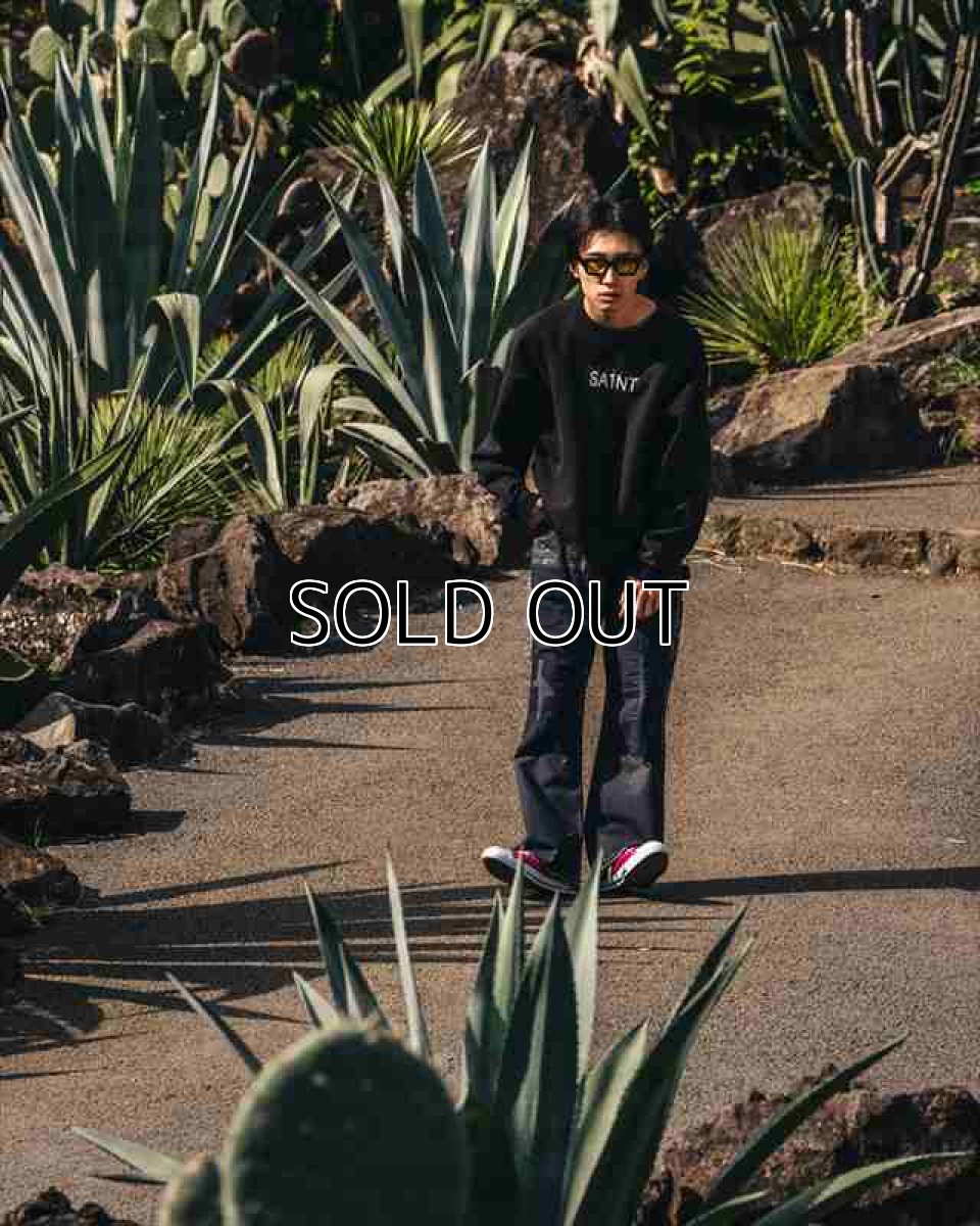 画像3: ©SAINT Mxxxxxx CRW-N SWT 7 DEADLY Black (スウェット) (3)