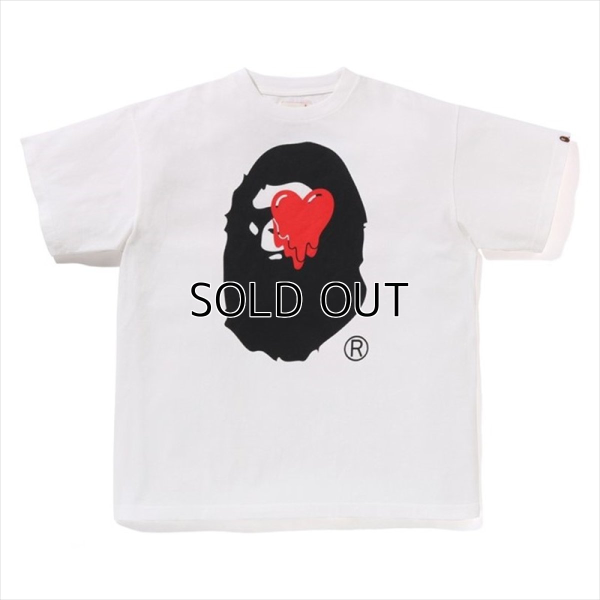 画像1: EMOTIONALLY UNAVAILABLE x A BATHING APE EU BAPE FACE SS TEE White (Tシャツ) (1)