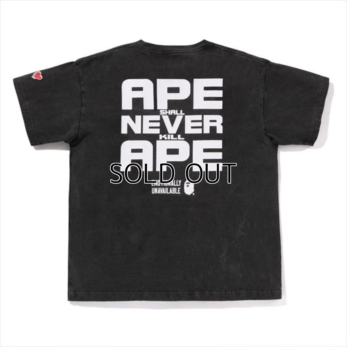 画像2: EMOTIONALLY UNAVAILABLE x A BATHING APE EU BAPE FACE SS TEE Black (Tシャツ) (2)