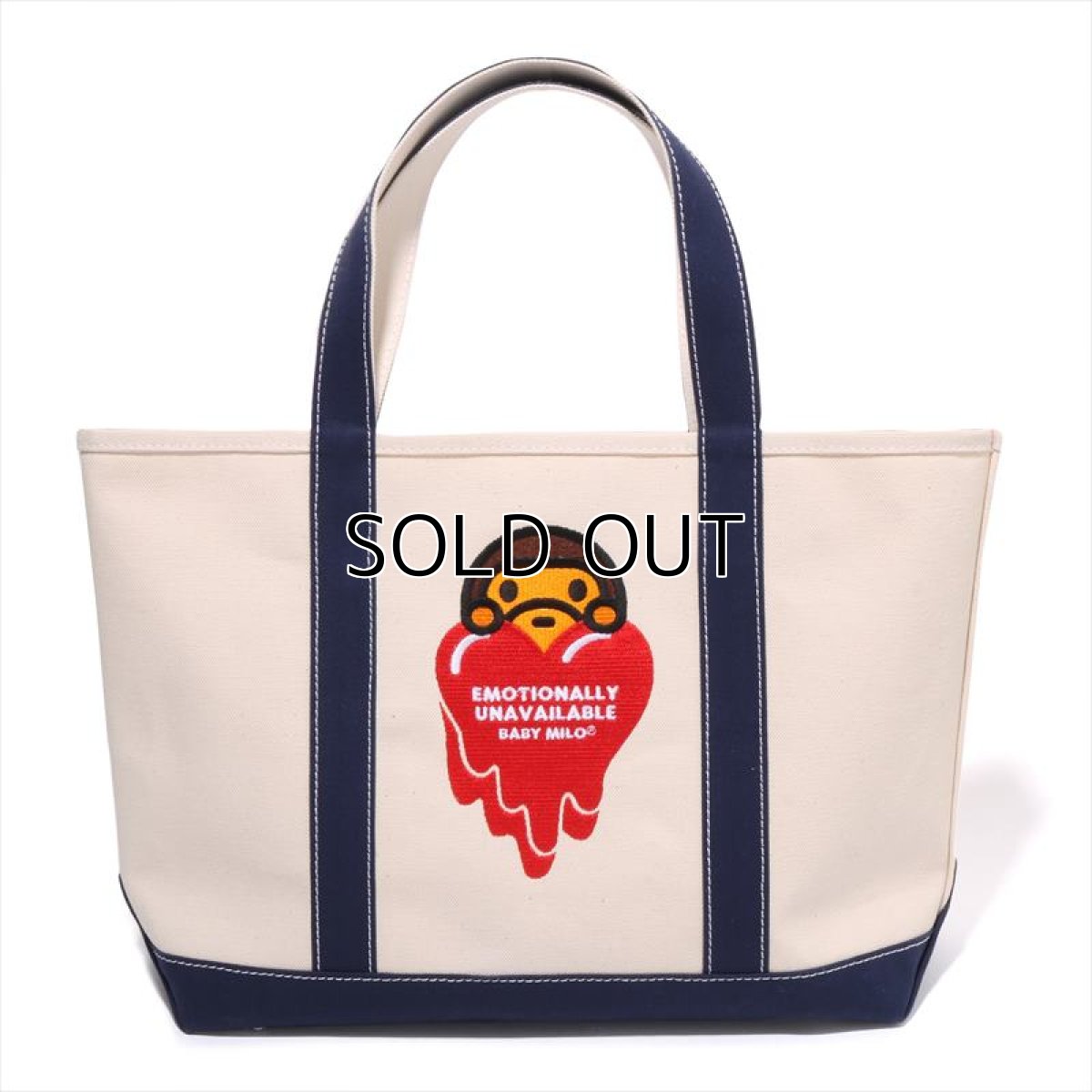 画像2: EMOTIONALLY UNAVAILABLE x A BATHING APE EU MILO TOTE (トートバッグ) (2)