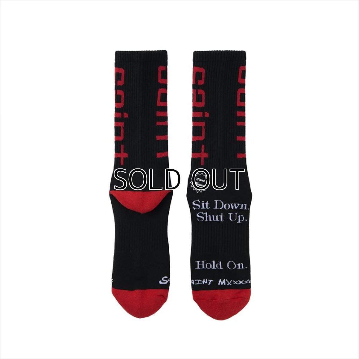 画像2: ©SAINT Mxxxxxx SOCKS SIT DOWN Black (ソックス) (2)