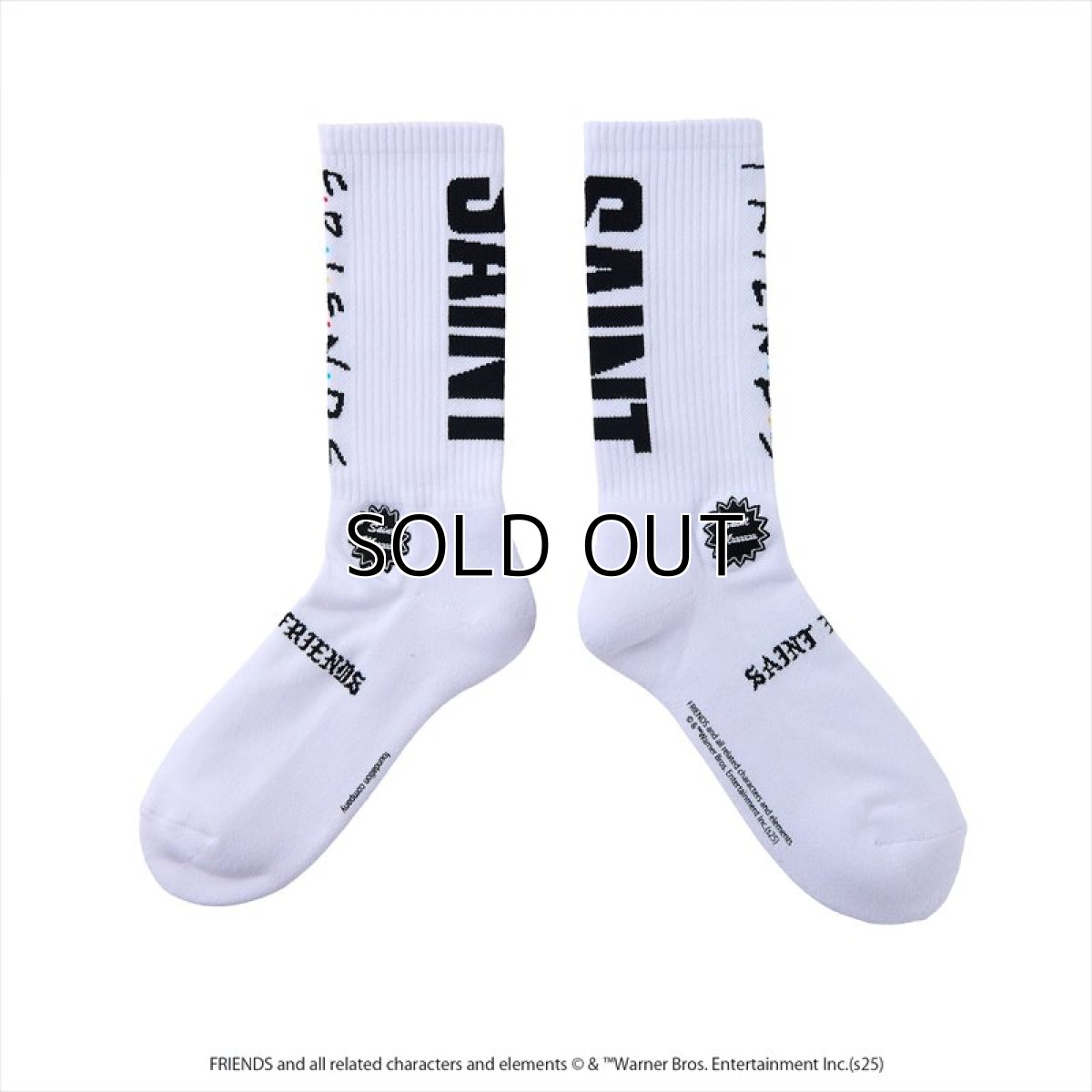 画像1: ©SAINT Mxxxxxx x FRIENDS FRD_SOCKS FRIENDS White (ソックス) (1)