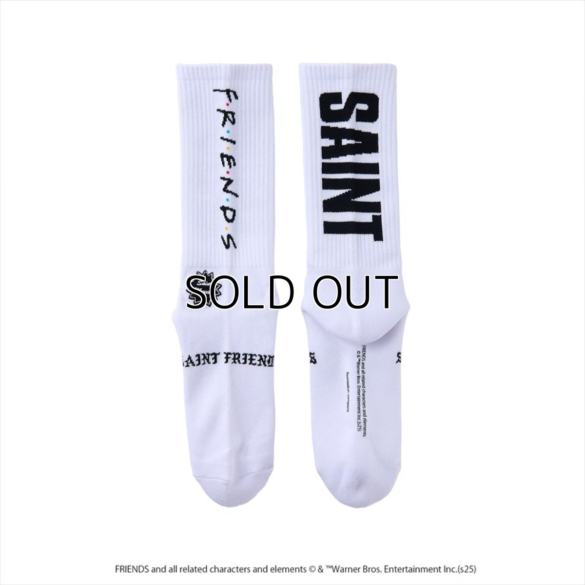 画像2: ©SAINT Mxxxxxx x FRIENDS FRD_SOCKS FRIENDS White (ソックス) (2)