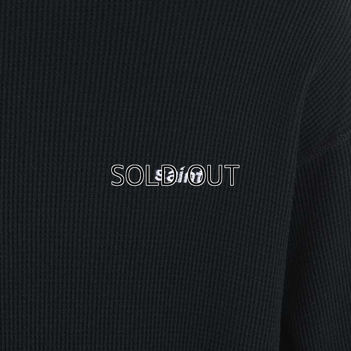 画像2: ©SAINT Mxxxxxx LS THARMAL TEE Black (サーマルロングスリーブTシャツ) (2)