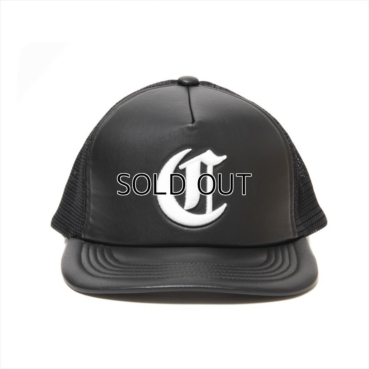 画像2: COOTIE PRODUCTIONS Faux Leather 5 Panel Mesh Cap (メッシュキャップ) (2)