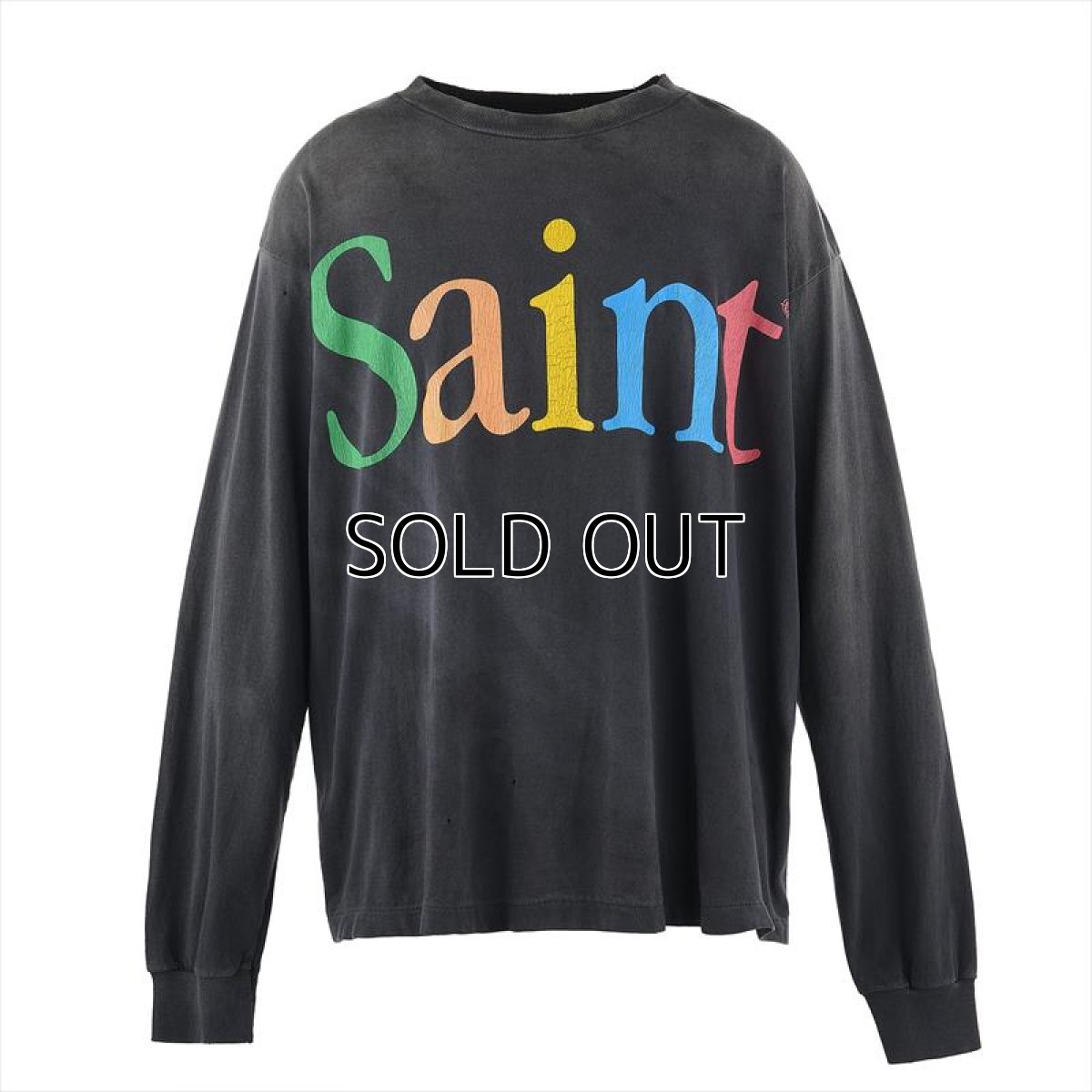 画像1: ©SAINT Mxxxxxx LS TEE SAINT Black (ロングスリーブTシャツ) (1)