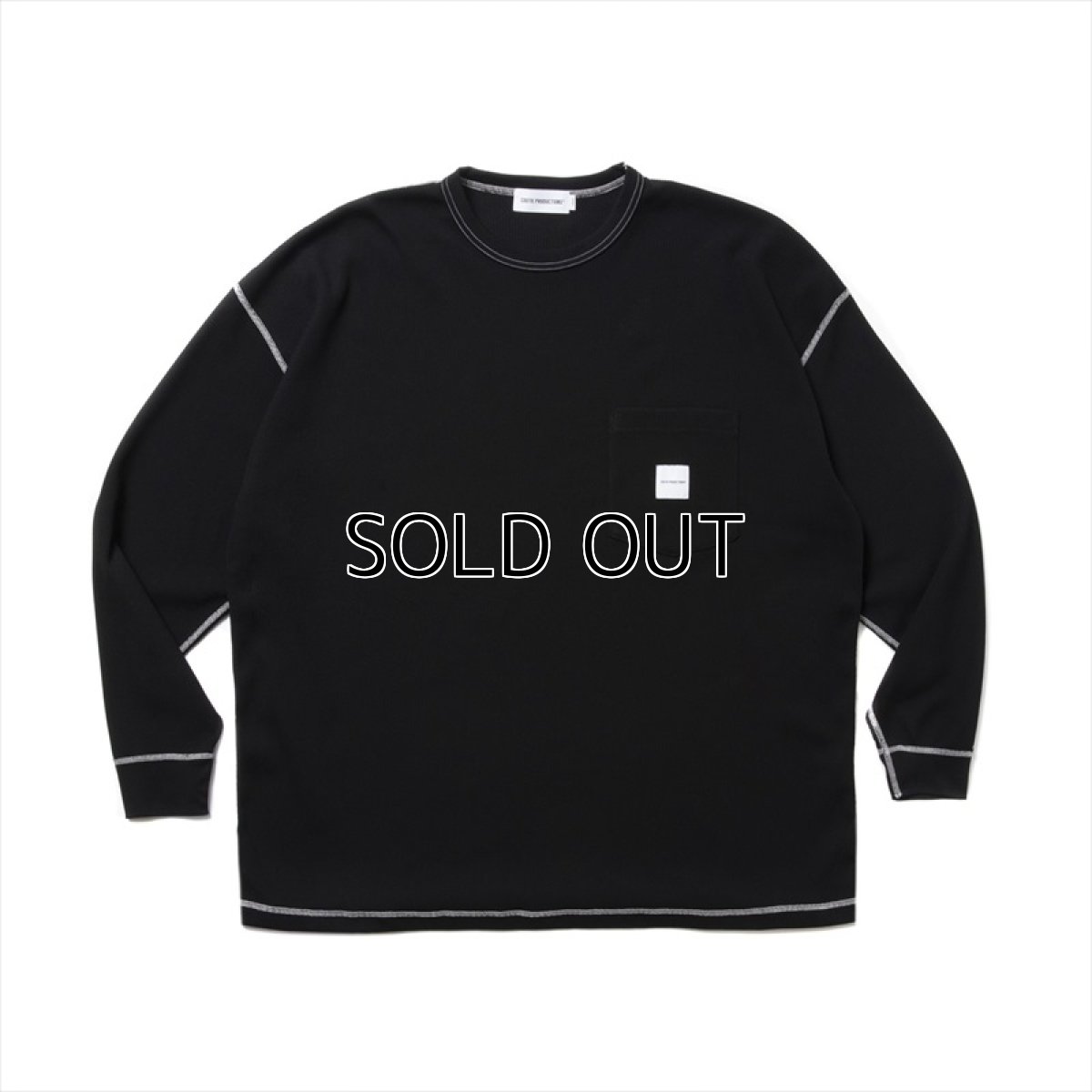 画像1: COOTIE PRODUCTIONS T/C Waffle Error Fit L/S Tee (サーマルロングスリーブTシャツ) (1)