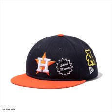 画像1: ©SAINT Mxxxxxx x NEW ERA NE_Cap ASTROS Navy/Orange (アストロズ キャップ) (1)